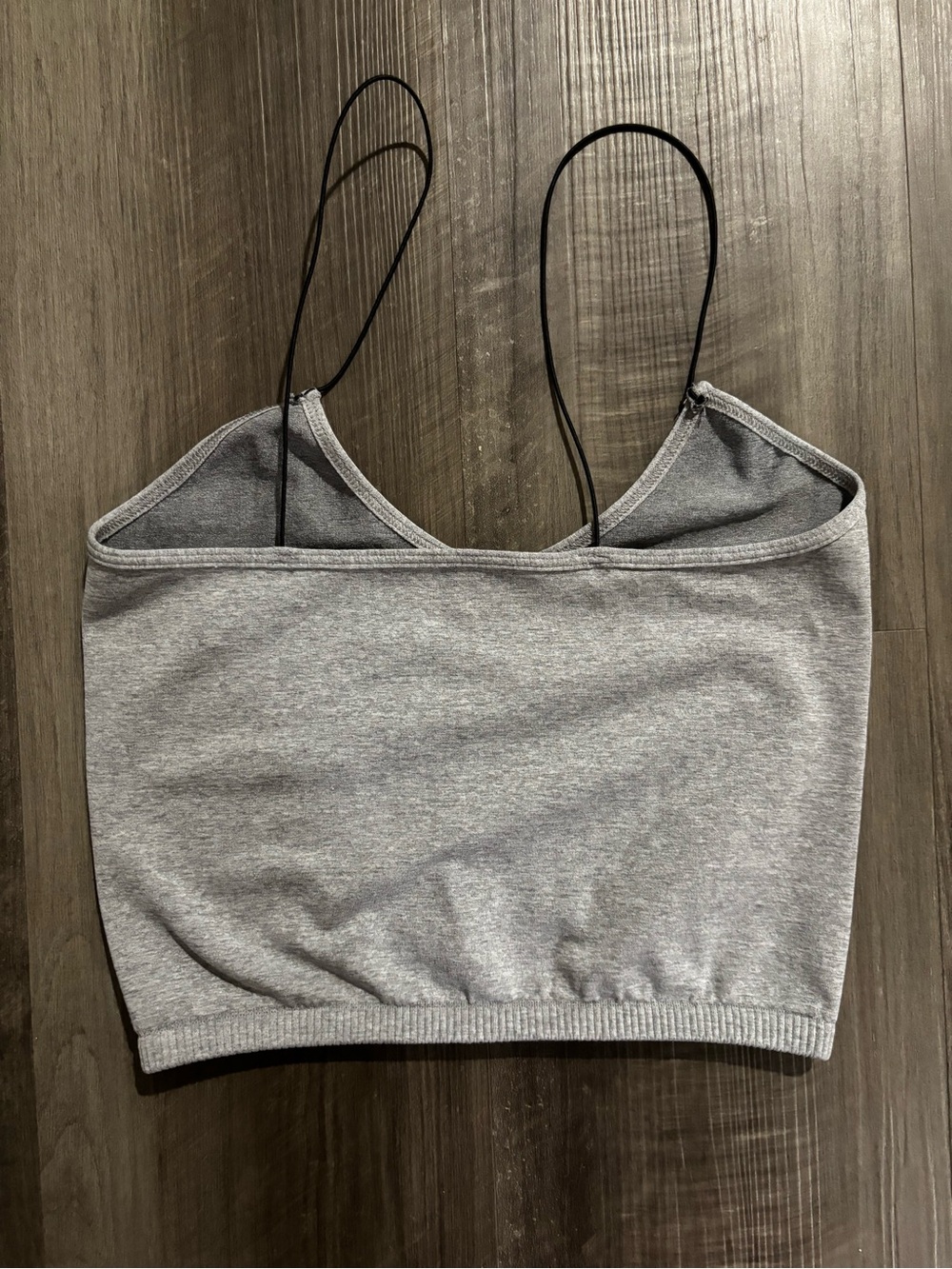 Free People Grey Knit Cami with Black Straps - Picture 4 of 4